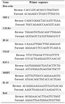 Table 1. The sequences of primers which were used in qRT-PCR method