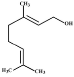 Figure 1. Chemical structure of geraniol